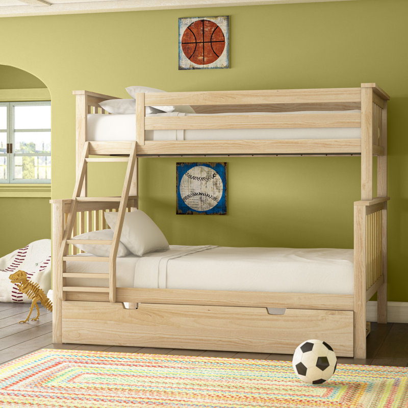Harriet Bee Juliann Solid Wood Standard Bunk Bed with Trundle by